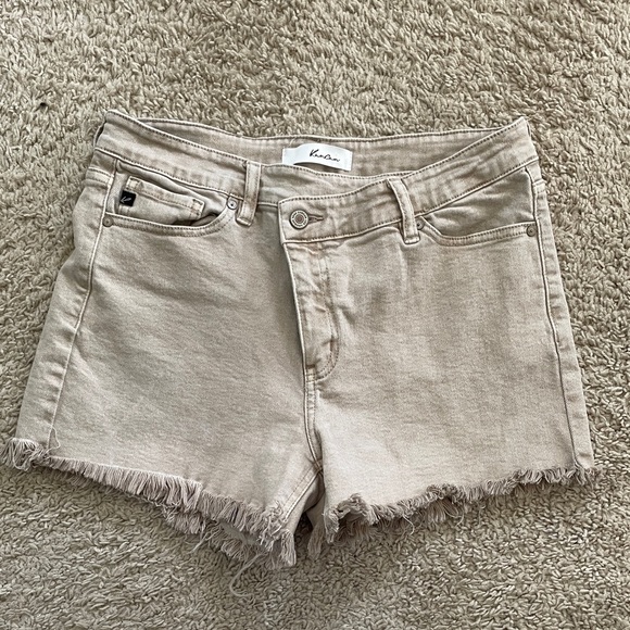 KanCan Tan Jean Shorts for Women - Picture 1 of 4